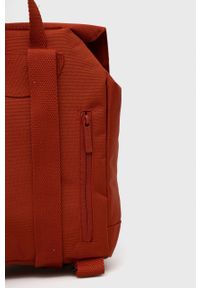 Lefrik Plecak damski kolor bordowy mały gładki. Kolor: czerwony. Materiał: poliester. Wzór: gładki #2