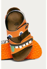 Birkenstock - Sandały dziecięce Palu Kids. Zapięcie: rzepy. Kolor: pomarańczowy. Materiał: syntetyk, materiał, skóra ekologiczna, guma #3