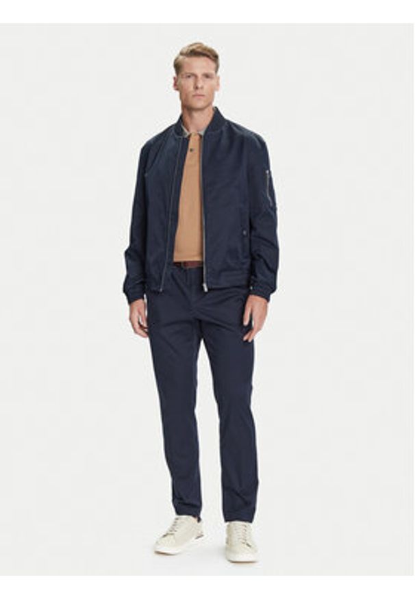 BOSS Kurtka bomber H-Comber-253 50544097 Granatowy Regular Fit. Kolor: niebieski. Materiał: syntetyk