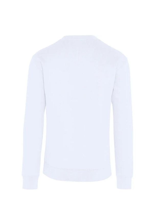SG - Bluza Unisex Dla Dorosłych Z Bawełny Ringspun Bez Metki. Kolor: biały. Materiał: bawełna