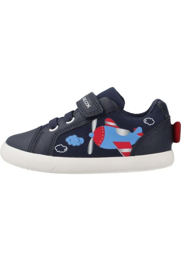 Tenisówki Geox Model B Gisli Boy Kolor Niebieski. Kolor: niebieski. Materiał: syntetyk, tkanina. Sport: turystyka piesza