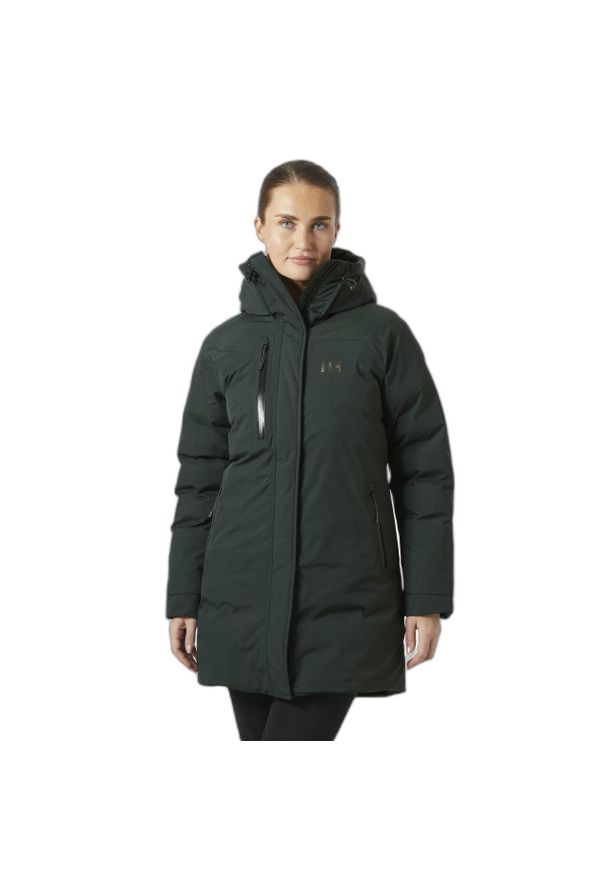Damska kurtka puchowa Helly Hansen Adore HT. Kolor: czarny, wielokolorowy, zielony. Materiał: puch. Sezon: zima