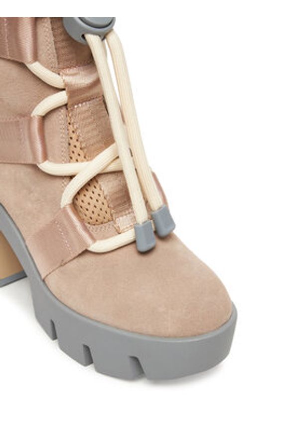 United Nude Trzewiki Grip Nomad Mid II 1076486157 Różowy. Kolor: różowy. Materiał: zamsz, skóra