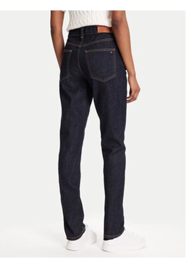 TOMMY HILFIGER - Tommy Hilfiger Jeansy WW0WW47153 Granatowy Slim Fit. Kolor: niebieski