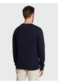 TOMMY HILFIGER - Tommy Hilfiger Sweter MW0MW28046 Granatowy Regular Fit. Kolor: niebieski. Materiał: bawełna #3