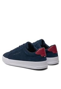 TOMMY HILFIGER - Tommy Hilfiger Sneakersy Th Court Better Suede FM0FM04973 Granatowy. Kolor: niebieski #2