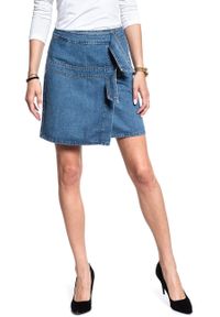 Mustang - SPÓDNICA JEANSOWA MUSTANG Wrap Skirt 1007016 5000 680. Materiał: jeans