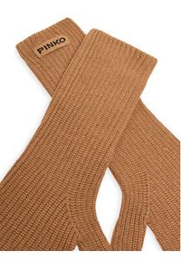 Pinko - PINKO Rękawiczki Damskie PINKO-Grecia 105997 A2Z4 Brązowy. Kolor: brązowy. Materiał: materiał, wiskoza