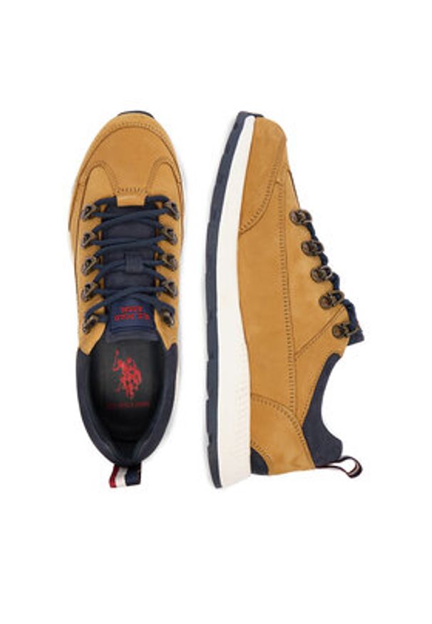 U.S. Polo Assn. Sneakersy EO-VENTUR002M/EL1 Beżowy. Kolor: beżowy. Materiał: zamsz, skóra