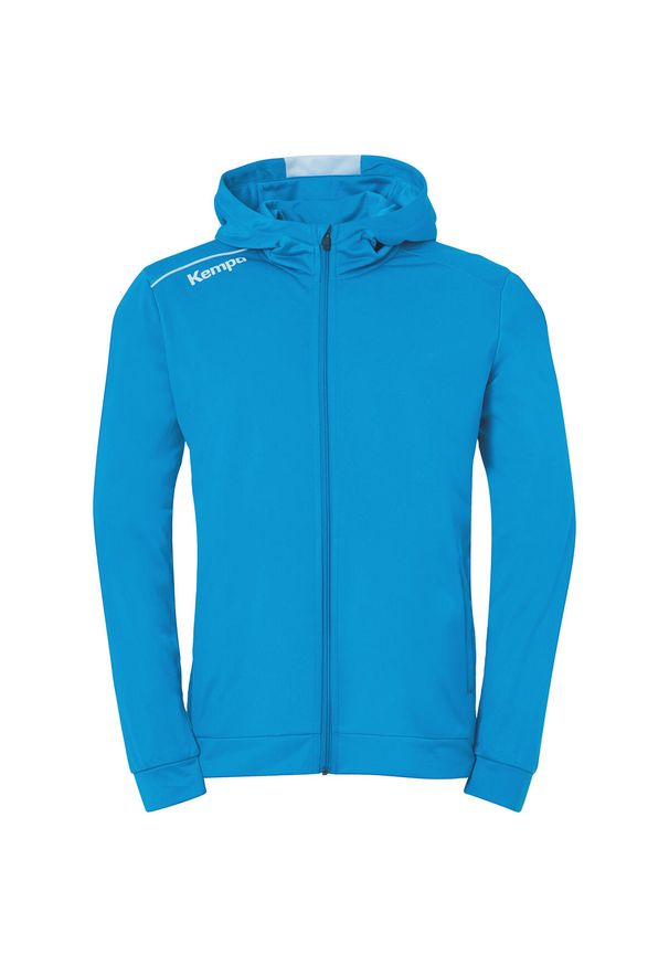 KEMPA - Dziecięca bluza dresowa z kapturem Kempa. Typ kołnierza: kaptur. Kolor: biały, niebieski, wielokolorowy. Materiał: dresówka. Wzór: kolorowy. Sport: piłka ręczna