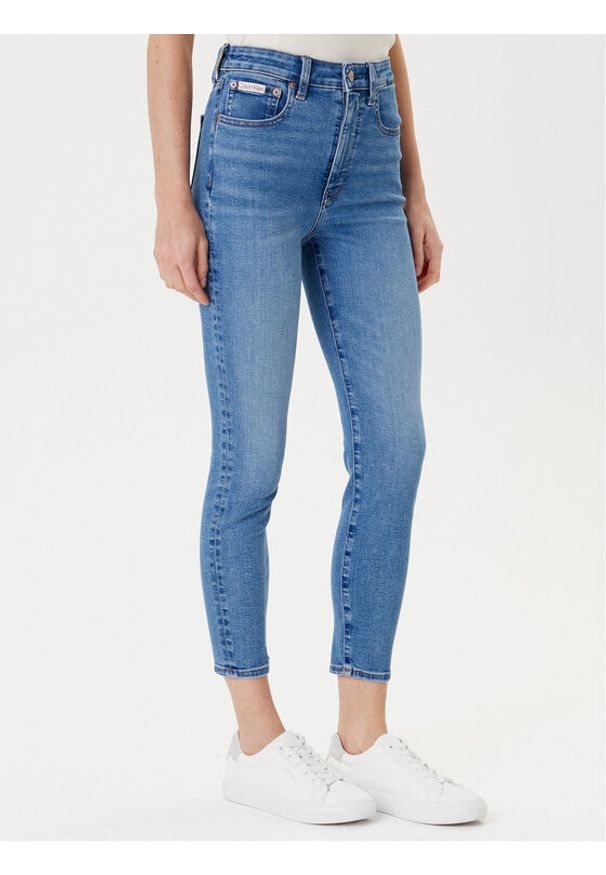 Calvin Klein Jeans Jeansy LV047B769G Niebieski Skinny Fit. Kolor: niebieski