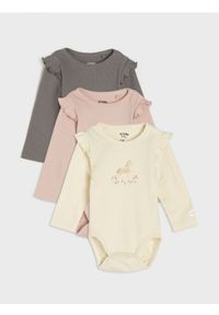 Sinsay - Body 3 pack - szary. Kolor: szary #1