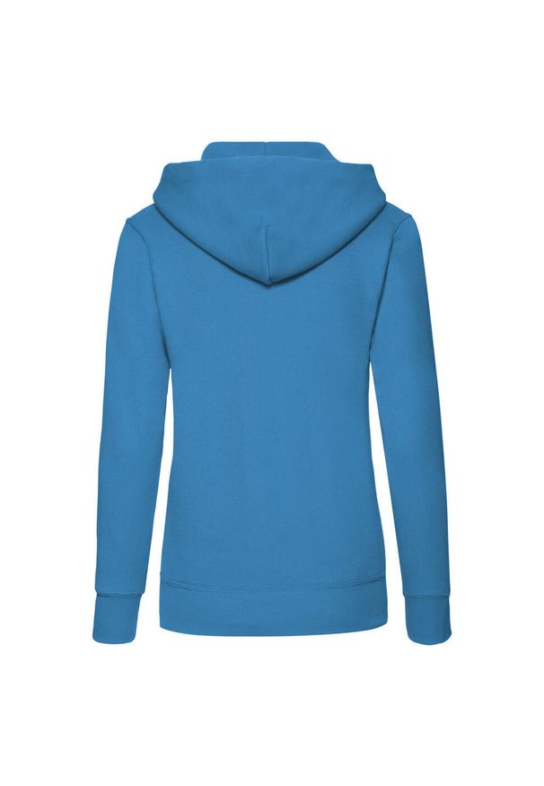 FRUIT OF THE LOOM - Bluza Damska Z Kapturem. Typ kołnierza: kaptur. Kolor: niebieski