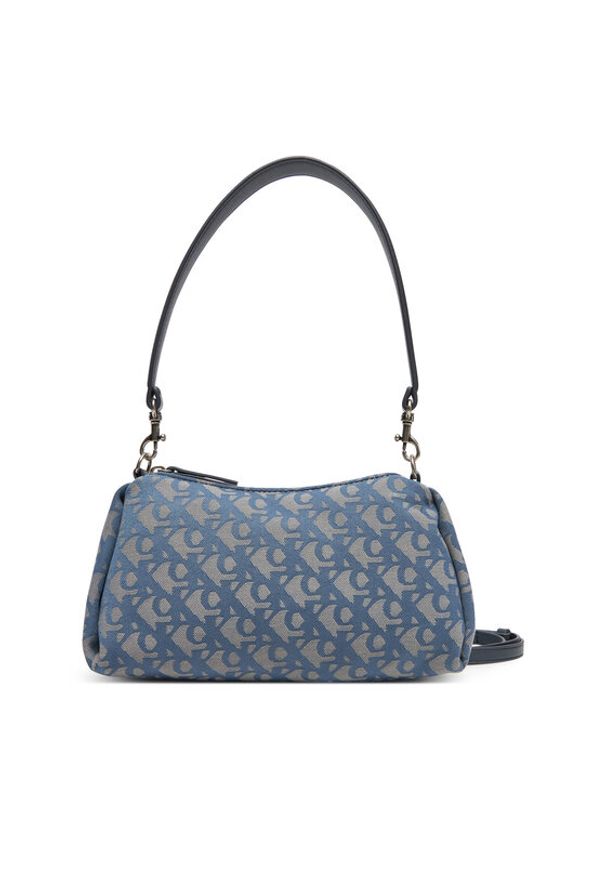 Calvin Klein Jeans Torebka Ckj Monogram Drop Sm Shoulder Ba LV04K3142G Niebieski. Kolor: niebieski