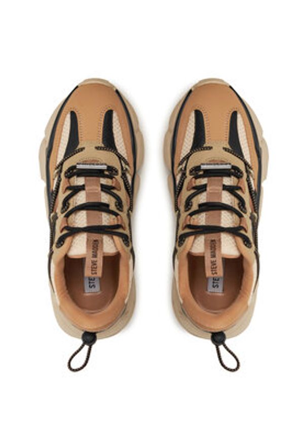 Steve Madden Sneakersy Spectator SM11002961 Beżowy. Kolor: beżowy. Materiał: skóra