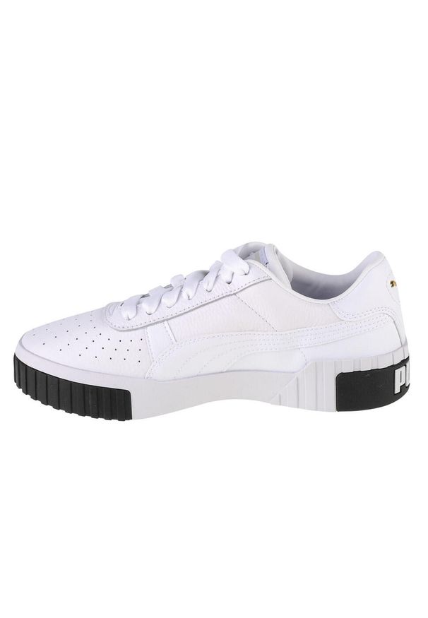 Buty do chodzenia damskie Puma Cali W. Kolor: biały. Materiał: materiał, tkanina, syntetyk, skóra. Sport: turystyka piesza