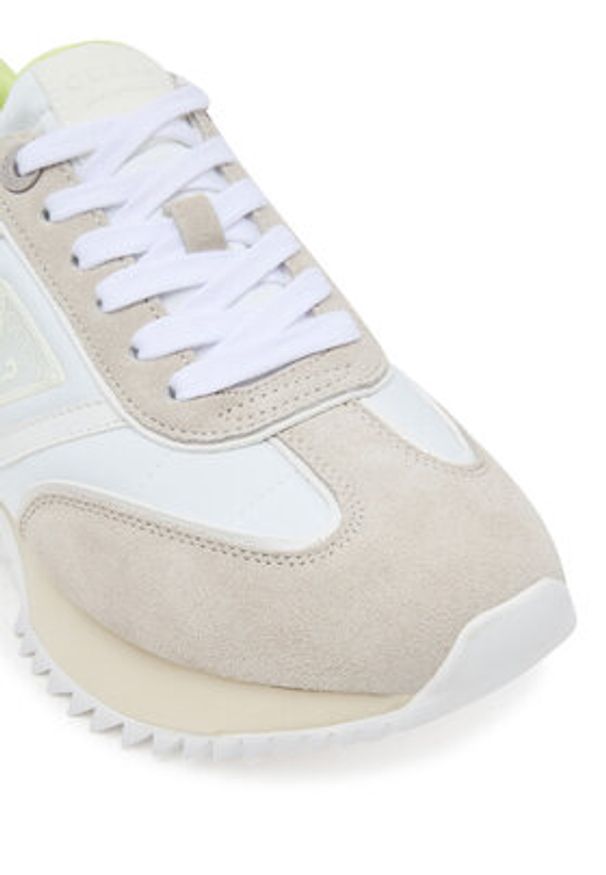 Guess Sneakersy FLTBAI SUE12 Beżowy. Kolor: beżowy. Materiał: zamsz, skóra