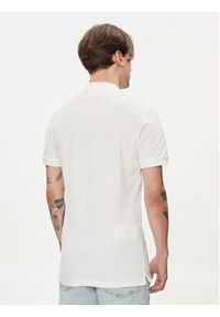 Calvin Klein Jeans Polo Embro Badge J30J325269 Biały Slim Fit. Typ kołnierza: polo. Kolor: biały. Materiał: bawełna