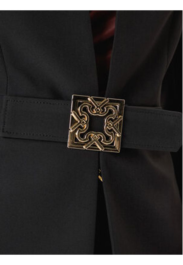 Rinascimento Marynarka CFC0126208003 Czarny Slim Fit. Kolor: czarny. Materiał: syntetyk