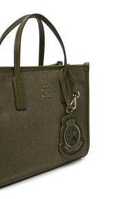 TOMMY HILFIGER - Tommy Hilfiger Torebka City Small Tote Melton AW0AW17852 Khaki. Kolor: brązowy #3