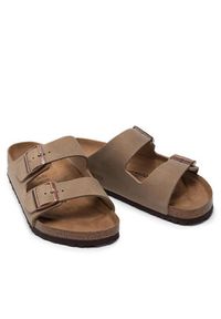 Birkenstock Klapki Arizona 0352201 Brązowy. Kolor: brązowy. Materiał: nubuk, skóra #3