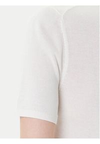 Calvin Klein Sweter LV044C341G Biały Regular Fit. Kolor: biały. Materiał: wiskoza