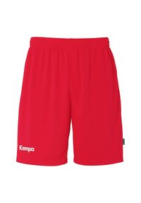 KEMPA - Szorty dla dzieci Kempa Team. Kolor: czerwony. Długość: krótkie. Wzór: napisy. Sezon: lato #1