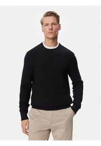 Calvin Klein Sweter LV04LF304G Czarny Regular Fit. Kolor: czarny. Materiał: bawełna #1