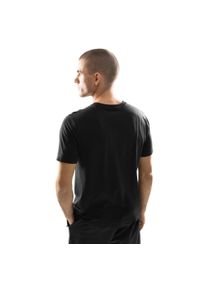 SIROKO - Męska koszulka treningowa z krótkim rękawem Fitness Siroko Conquer. Kolor: czarny. Materiał: tkanina. Długość rękawa: krótki rękaw. Długość: krótkie. Sport: fitness