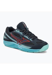 Buty do tenisa Mizuno Break Shot 4 AC collegiate. Kolor: czerwony, niebieski, wielokolorowy. Sport: tenis
