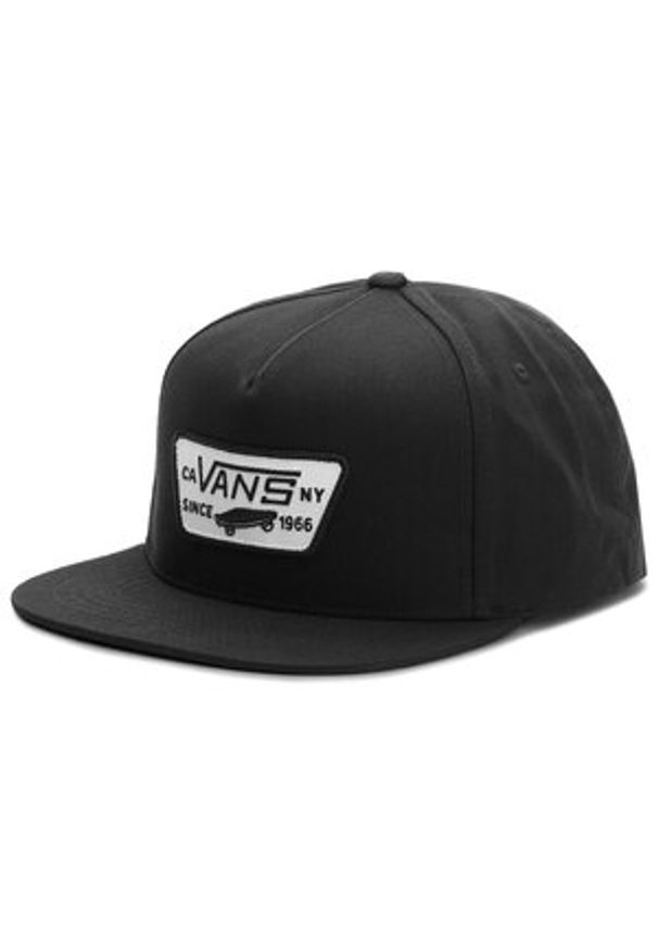 Czapka z daszkiem Vans - Full Patch Snap VN000QPU9RJ True Black. Kolor: czarny. Materiał: materiał, bawełna