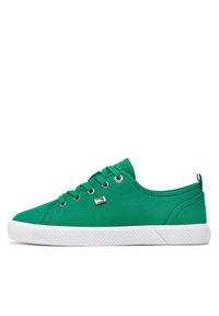 TOMMY HILFIGER - Tommy Hilfiger Tenisówki Vulc Canvas Sneaker FW0FW08063 Zielony. Kolor: zielony #6