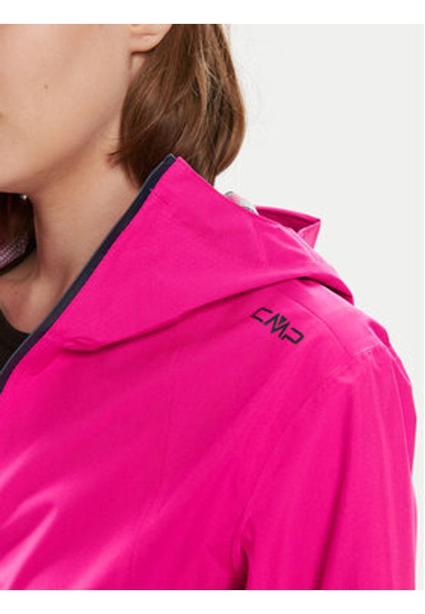 CMP Kurtka przeciwdeszczowa 34Z6516 Różowy Regular Fit. Kolor: różowy. Materiał: syntetyk