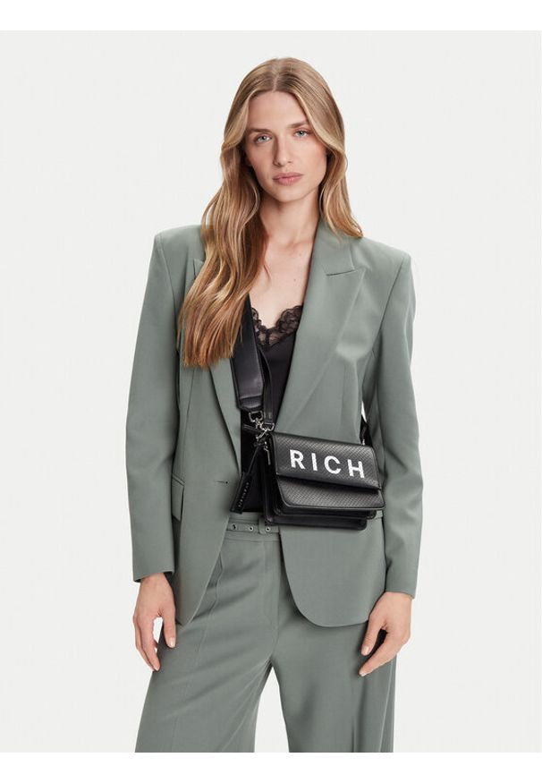 John Richmond Torebka RWP25073BO Czarny. Kolor: czarny. Materiał: skórzane