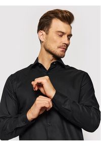 Selected Homme Koszula New Mark 16058640 Czarny Slim Fit. Kolor: czarny. Materiał: bawełna