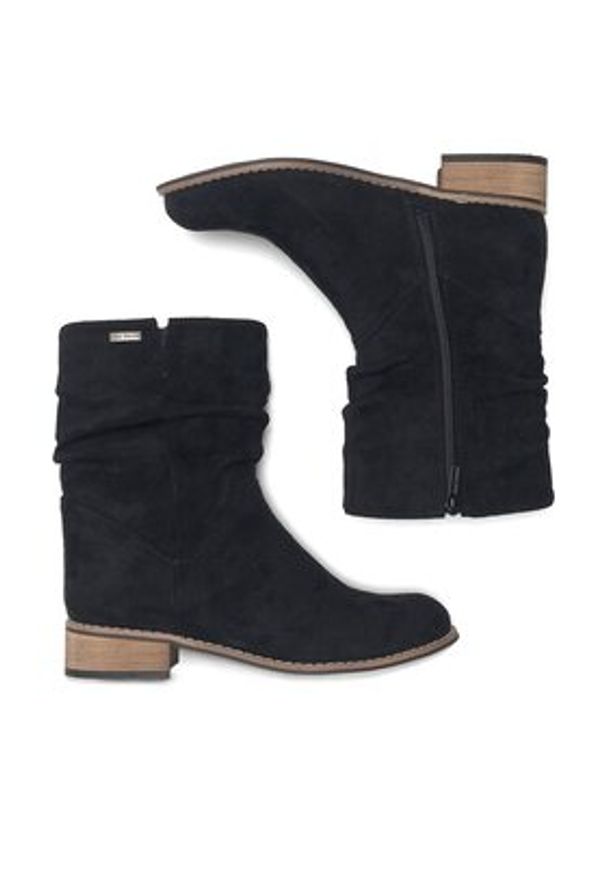 Clara Barson Botki WS14087-02 Czarny. Kolor: czarny. Materiał: materiał