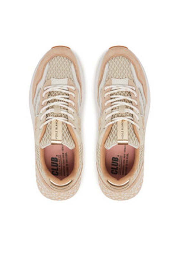 Voile Blanche Sneakersy Club122 0012019266.01.1E05 Beżowy. Kolor: beżowy. Materiał: mesh