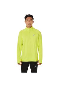 Asics - Bluza dresowa sportowa męska ASICS Winter 1/2 Zip Top. Kolor: żółty. Materiał: poliester, dresówka