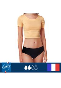 PLIM UNDERWEAR - Dół menstruacyjnego stroju kąpielowego- średnia chłonność. Kolor: czarny