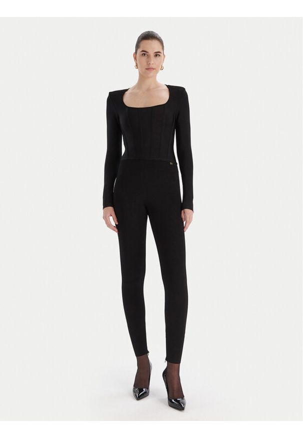 Marciano Guess Kombinezon 5BGD15 5036Z Czarny Slim Fit. Kolor: czarny. Materiał: syntetyk