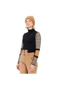 Damski polar 1/4 zip Protest Nynke. Kolor: brązowy. Materiał: polar #1