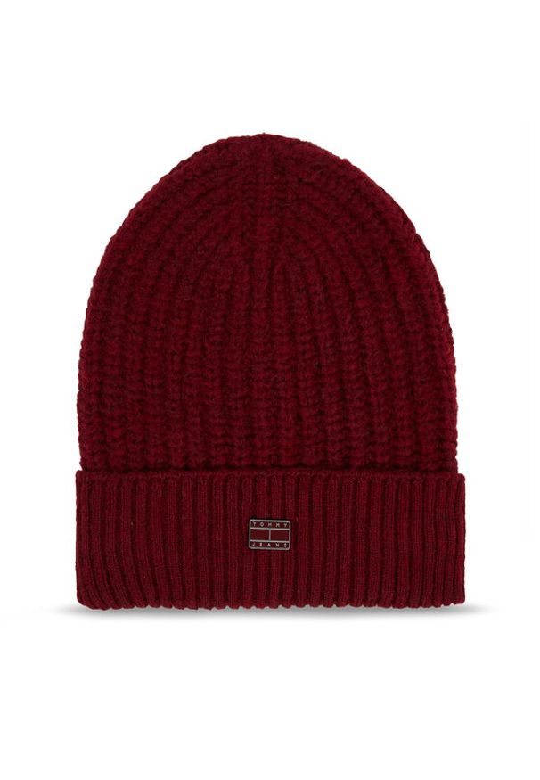 Tommy Jeans Czapka Tjw Cosy Knit Beanie AW0AW15462 Fioletowy. Kolor: fioletowy