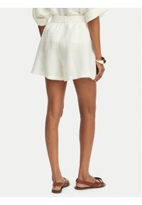 BOSS Szorty materiałowe C_Tallan 50559251 Kremowy Relaxed Fit. Kolor: kremowy. Materiał: len #4
