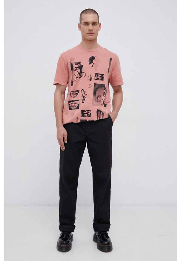 Vans Spodnie męskie kolor czarny w fasonie chinos. Kolor: czarny. Materiał: tkanina