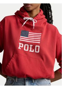 Polo Ralph Lauren Bluza 211935600001 Czerwony Regular Fit. Typ kołnierza: polo. Kolor: czerwony. Materiał: bawełna #2