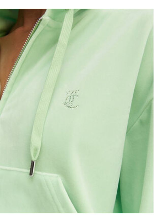 Juicy Couture Bluza Iccle JCWAS126304 Zielony Oversize. Kolor: zielony. Materiał: syntetyk