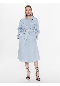 Pinko Trencz Partita 100586 A0MX Niebieski Regular Fit. Kolor: niebieski. Materiał: bawełna #1