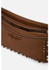 Guess torebka kolor brązowy. Kolor: brązowy. Wzór: aplikacja. Dodatki: z aplikacjami #4