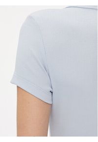 Tommy Jeans T-Shirt Essential DW0DW17385 Niebieski Slim Fit. Kolor: niebieski. Materiał: bawełna