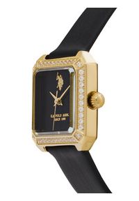 U.S. Polo Assn. Zegarek Brigitte USP8479BK Czarny. Kolor: czarny. Materiał: skóra #4